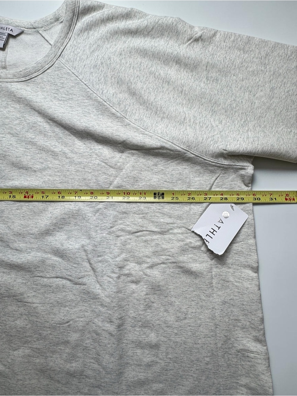 NWT ATHLETA Coaster Luxe Relaunch Sweatshirt 3X Light Gray Heather Pullover - Picture 6 of 12